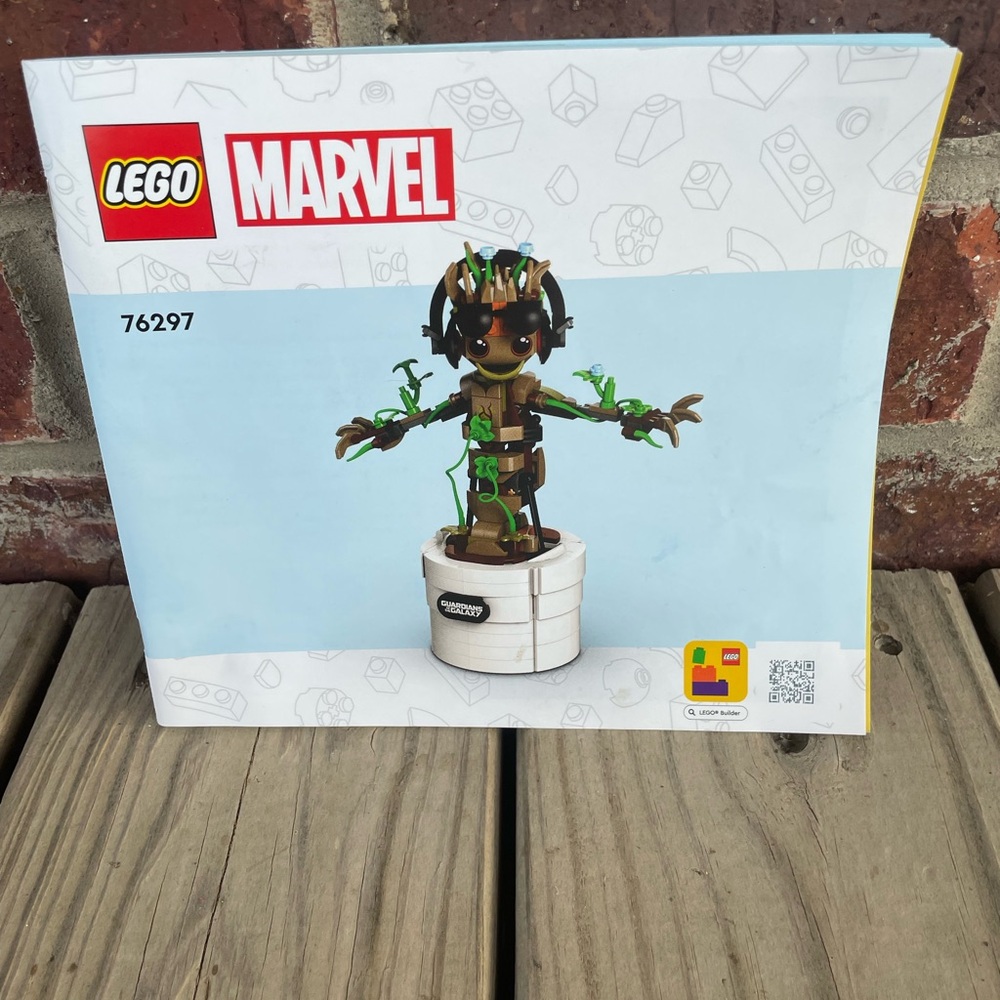 Lego Marvel The Infinity Saga Dancing Groot Instructions Manual 76297